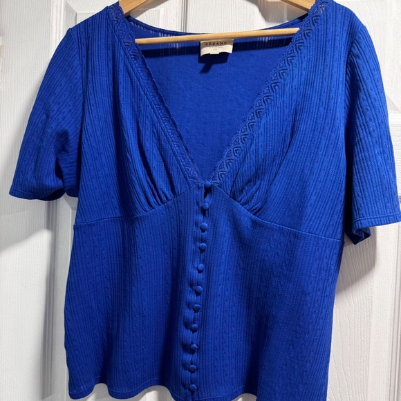 Sezane Jamie t-shirt size 46 (14) - Picture 2 of 5
